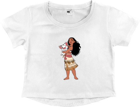 Women's Cropped Premium T-Shirt - Moana 2 - Mfest