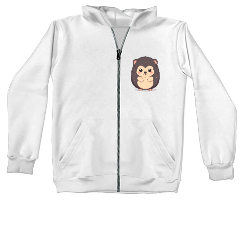 Kids' Zip-through Hoodie - Милий їжачок - Mfest