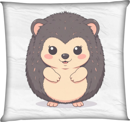 Square Throw Pillow - Милий їжачок - Mfest