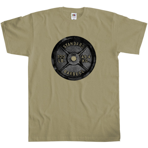 Men's T-Shirt Fruit of the loom - Barbell Disk - Mfest