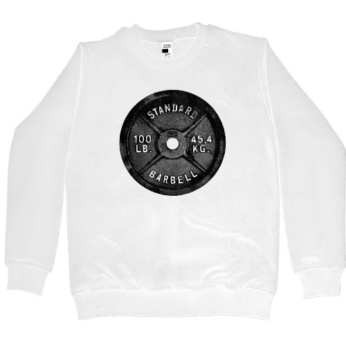 Women's Premium Sweatshirt - Barbell Disk - Mfest