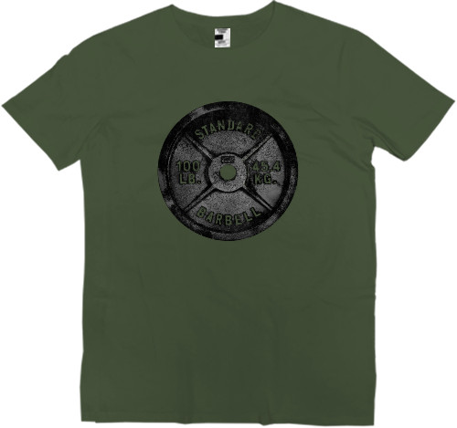 Men’s Premium T-Shirt - Barbell Disk - Mfest