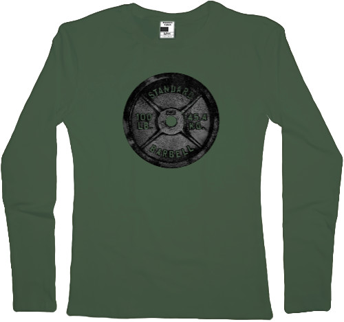 Women's Longsleeve Shirt - Barbell Disk - Mfest