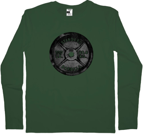 Men's Longsleeve Shirt - Barbell Disk - Mfest