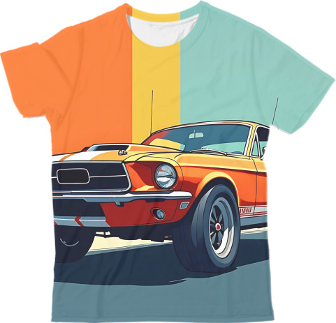 Man's T-shirt 3D - Класичний Мустанг 2 - Mfest