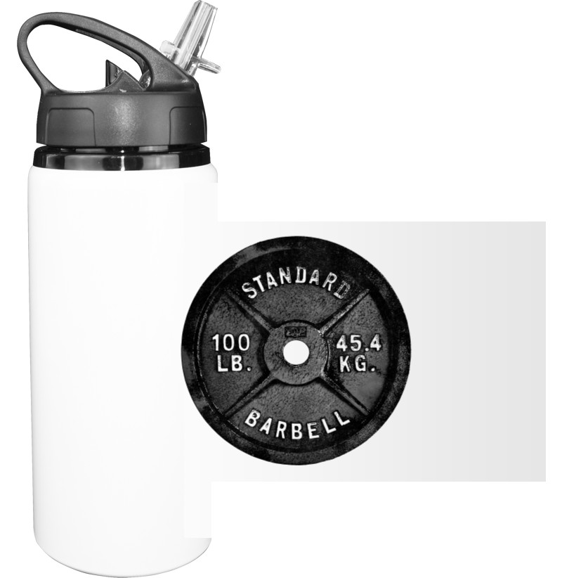 Sport Water Bottle - Barbell Disk - Mfest