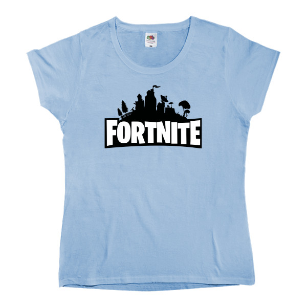 Women's T-shirt Fruit of the loom - Fortnite logo - Mfest