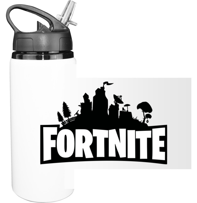 Бутылка для воды - Fortnite лого - Mfest