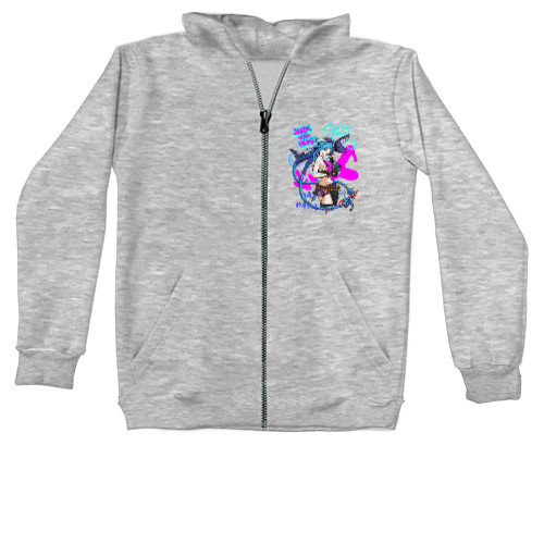 Kids' Zip-through Hoodie - Jinx Arcane 5 - Mfest