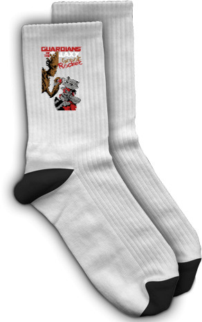 Socks - Rocket Raccoon and Groot - Mfest