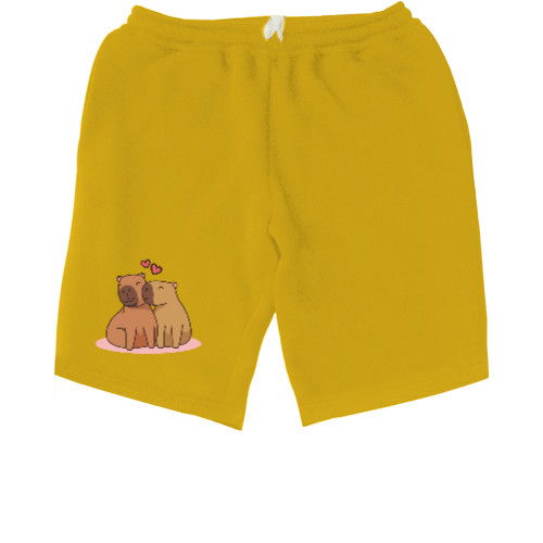 Men's Shorts - Capybara in Love - Mfest