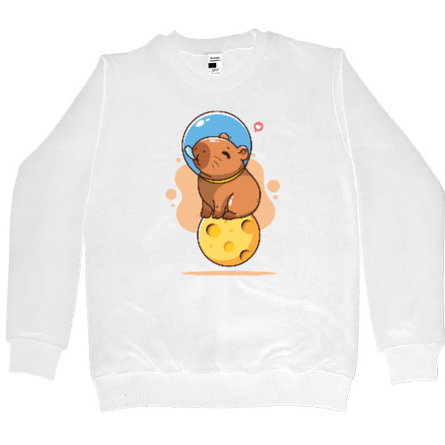 Capybara - Sweatshirt Premium Men - Capybara astronaut - Mfest