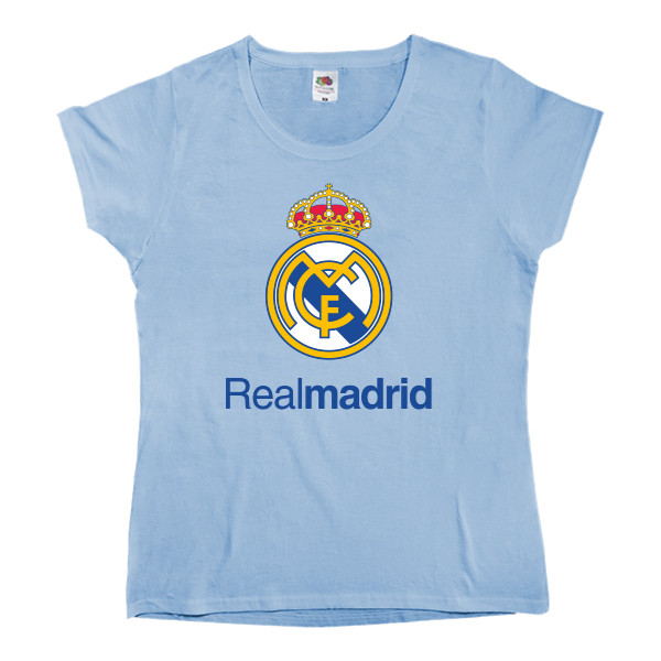 Women's T-shirt Fruit of the loom - Real Madrid Logo - Mfest