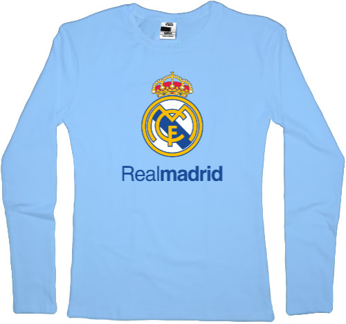 Women's Longsleeve Shirt - Real Madrid Logo - Mfest