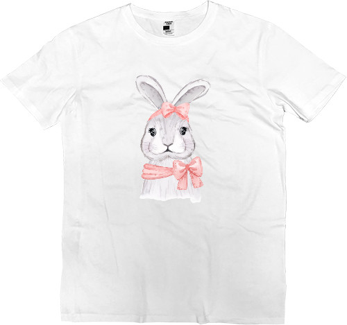 Men’s Premium T-Shirt - Bunny with a bow - Mfest