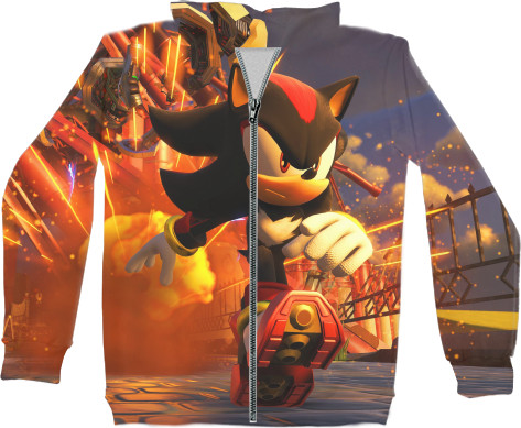 Kids' Zip-through Hoodie 3D - Shadow 2 - Mfest