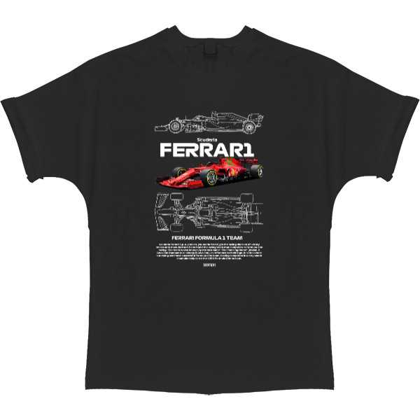 T-shirt Oversize - Scuderia Ferrari Formula 1 - Mfest