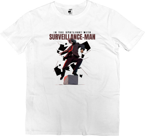 Men’s Premium T-Shirt - Surveillance Camera Man - Mfest