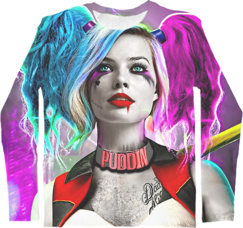 Kids' Longsleeve Shirt 3D - Harley Quinn 5 - Mfest