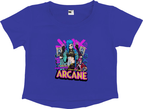 Women's Cropped Premium T-Shirt - Arcane 25 - Mfest