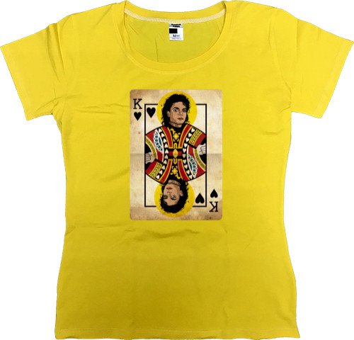 Women's Premium T-Shirt - Michael Jackson playing card - Mfest