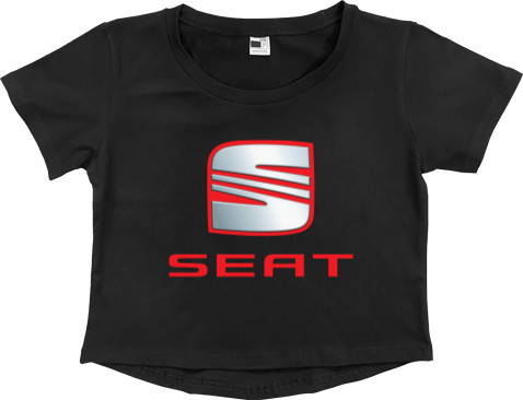 Women's Cropped Premium T-Shirt - Seat - Mfest