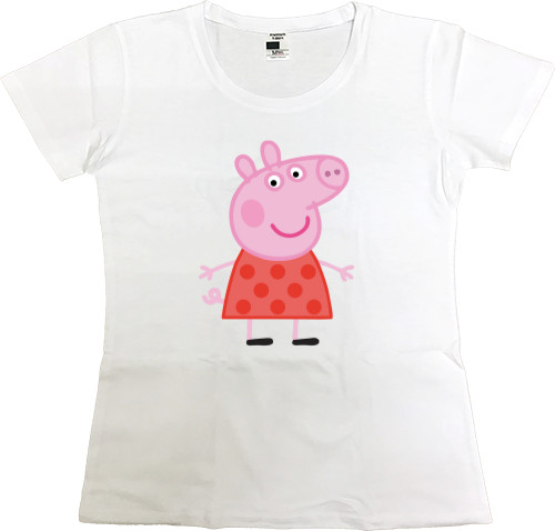 Women's Premium T-Shirt - Peppa Pig Cutie - Mfest