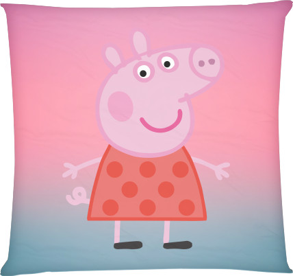 Square Throw Pillow - Peppa Pig Cutie - Mfest