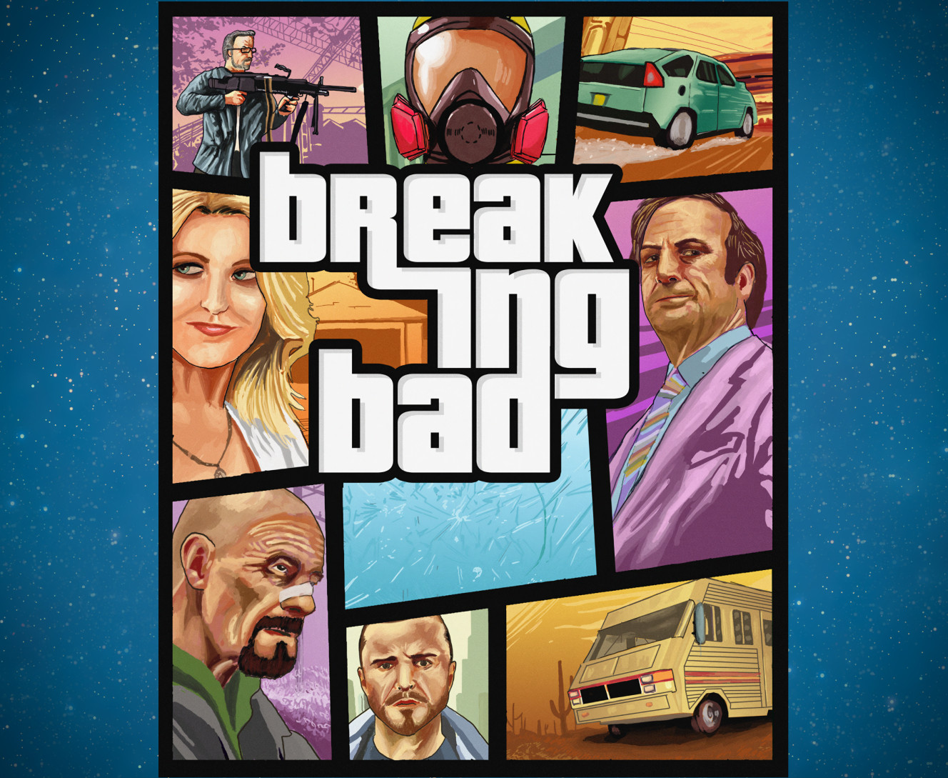 Коврик для мышки - The Breaking Bad GTA - Mfest