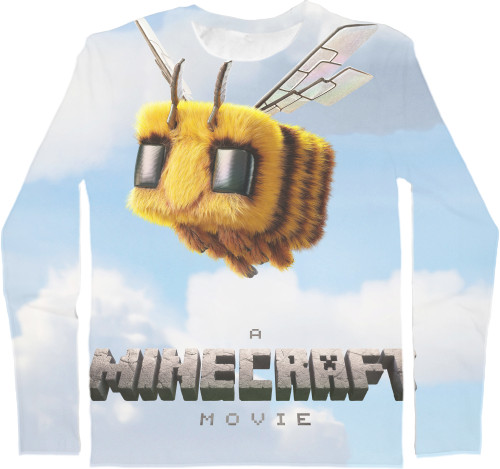 Лонгслив 3D Детский - Minecraft Movie - Mfest