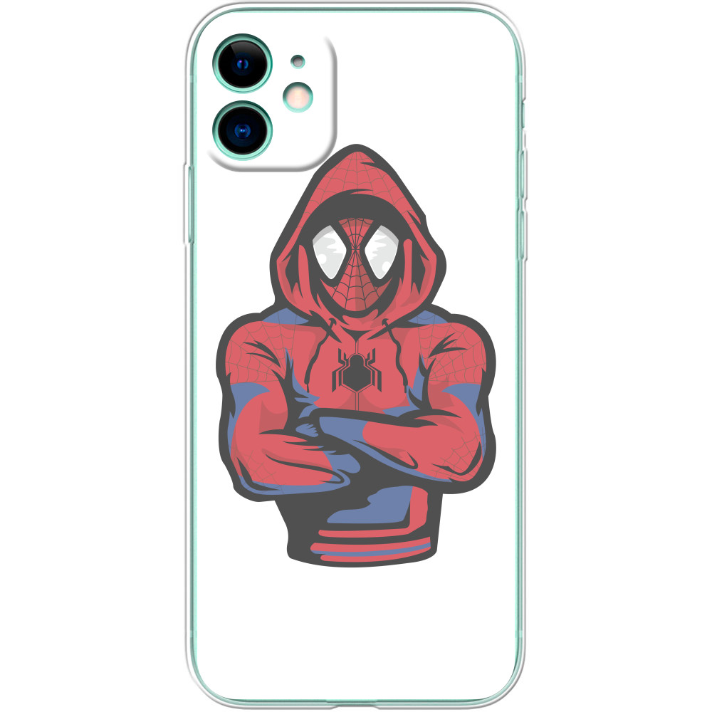 Чехол iPhone - Человек паук в толстовке - Mfest