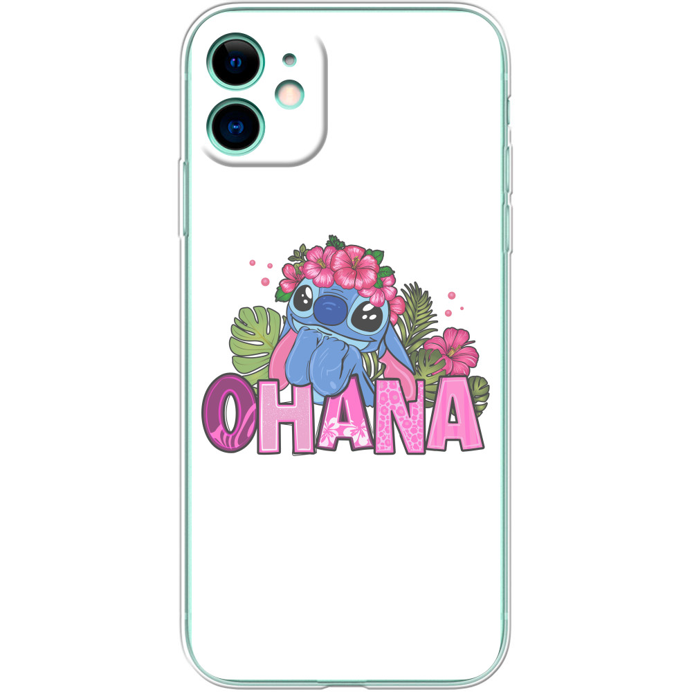Чехол iPhone - Stitch ohana - Mfest Чехол iPhone - Stitch ohana - Mfest