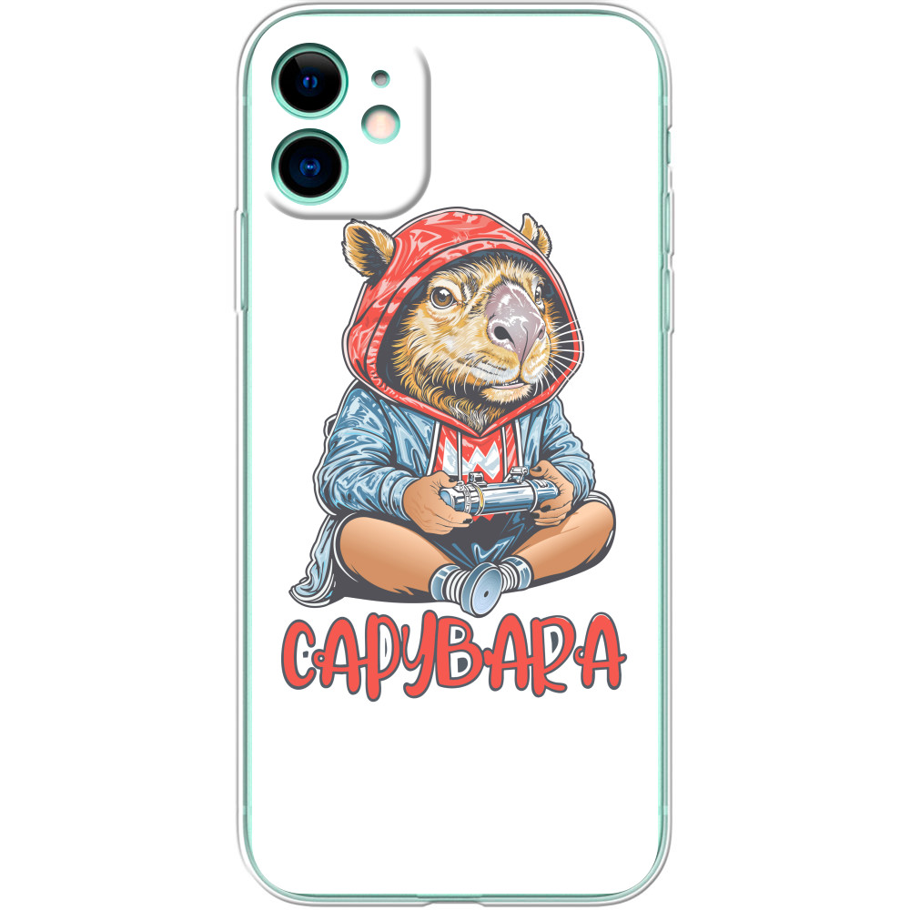Чехол iPhone - Стильный капибара - Mfest Чехол iPhone - Стильный капибара - Mfest