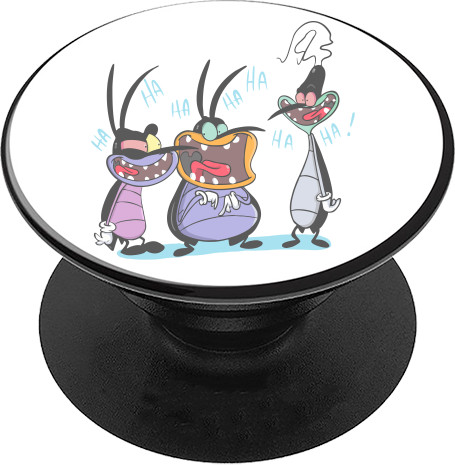 PopSocket Подставка для мобильного - Oggy and the cockroaches 3 - Mfest