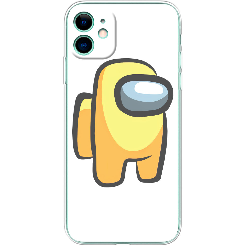 Чехол iPhone - Among Us - Желтый - Mfest Чехол iPhone - Among Us - Желтый - Mfest