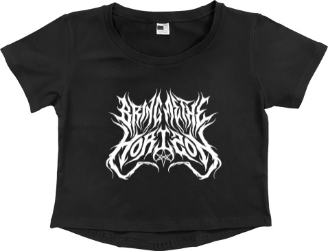 Кроп - топ Премиум Женский - Bring Me the Horizon Logo - Mfest