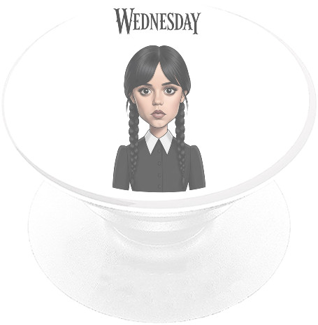 PopSocket Подставка для мобильного - Портрет Уэнсдей Аддамс - Mfest