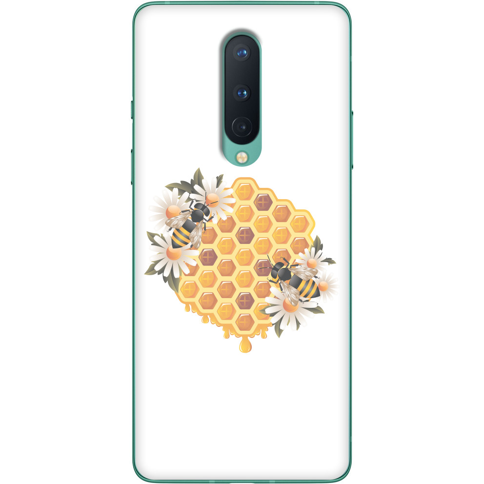 Чехол OnePlus - Пчелы на соте - Mfest