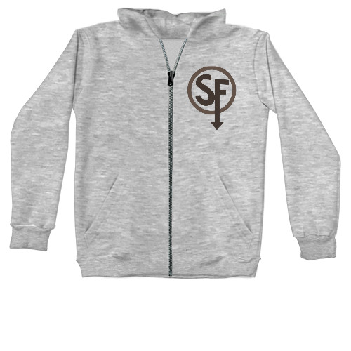 Худи на молнии Унисекс - Logo Sally Face - Mfest Sally Face - Худи на молнии Унисекс - Logo Sally Face - Mfest