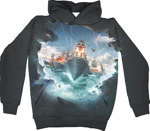 Худи 3D Унисекс - World of Warships 3 - Mfest