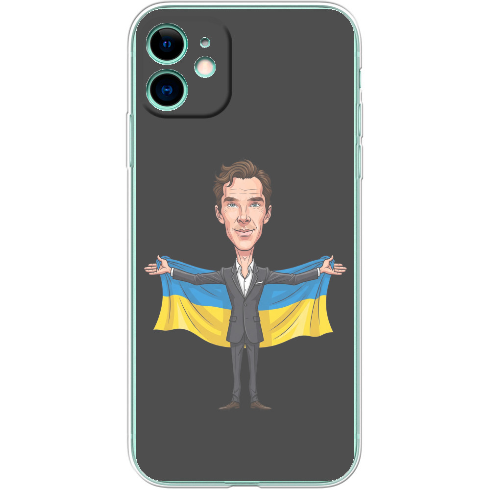 Чехол iPhone - Бенедикт Камбербэтч поддерживает Украину - Mfest