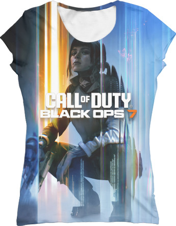 Футболка 3D Женская - Call of Duty Black Ops 7 - Mfest Футболка 3D Женская - Call of Duty Black Ops 7 - Mfest