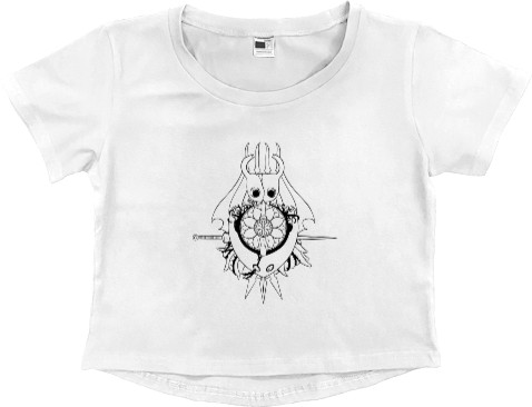 Кроп - топ Премиум Женский - Hollow Knight Symbol - Mfest Кроп - топ Премиум Женский - Hollow Knight Symbol - Mfest