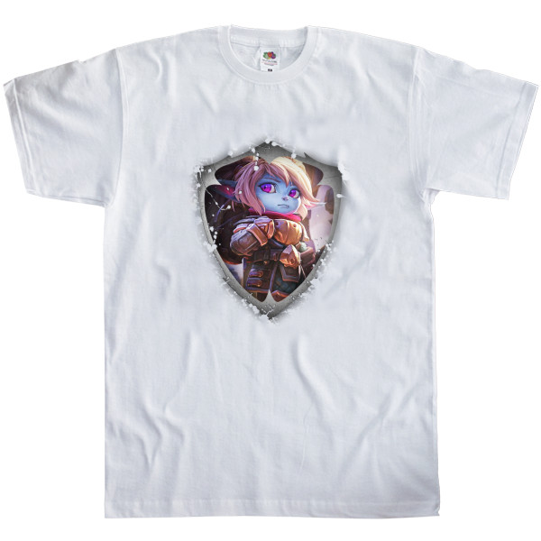 Men's T-Shirt Fruit of the loom - League of legends Poppy Keeper of Hammer - Mfest