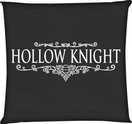 Подушка квадратная - Hollow Knight логотип - Mfest