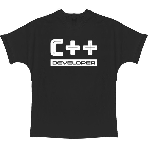 Футболка Оверсайз - C Plus Plus Developer - Mfest