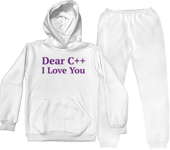 Костюм спортивный Мужской - I love you C Plus Plus - Mfest