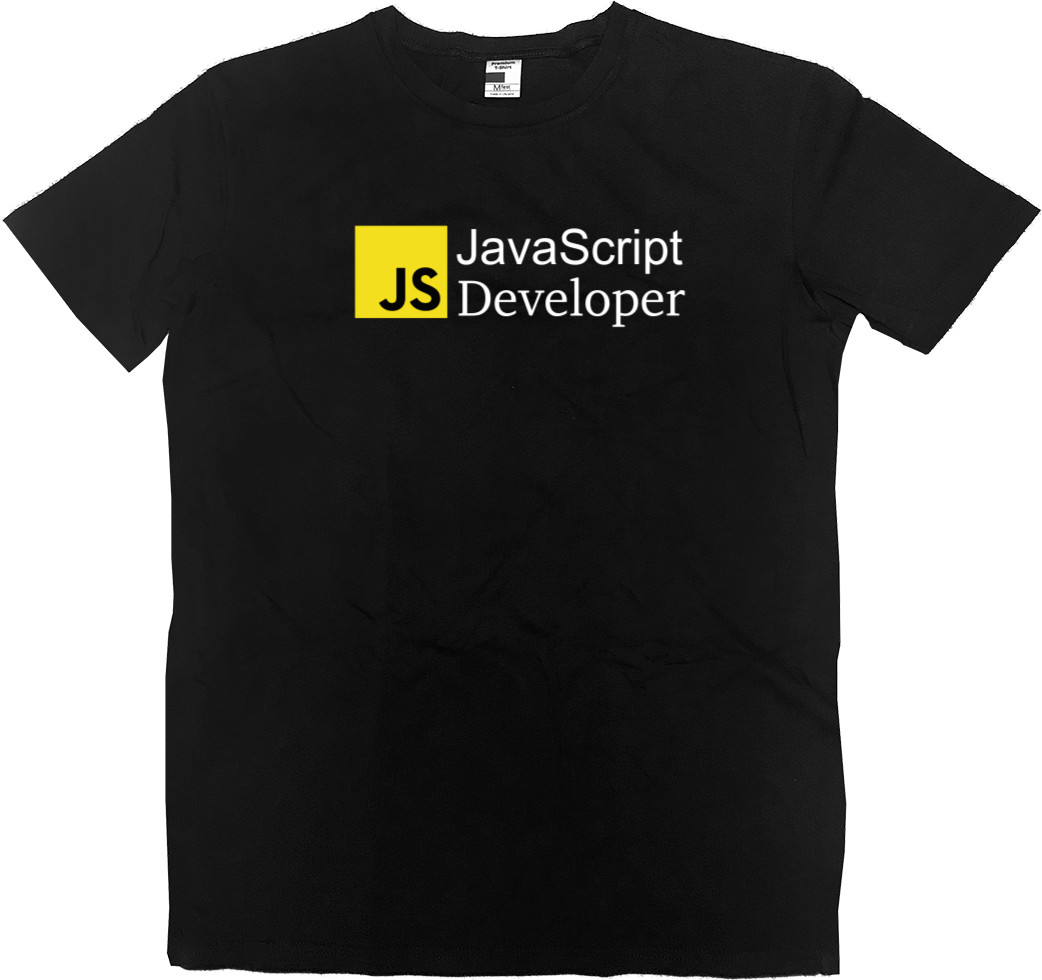 Футболка Премиум Мужская - JS Developer - Mfest