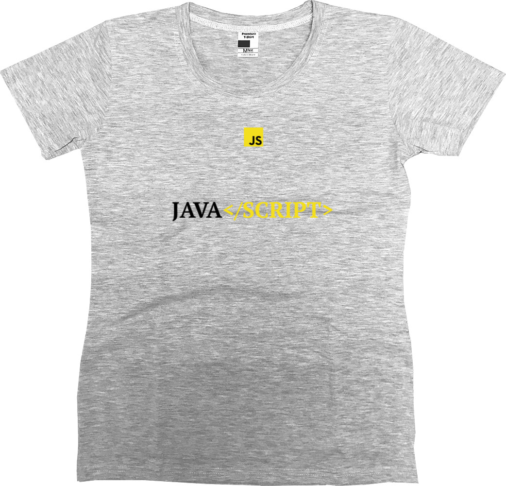 Футболка Премиум Женская - Java Script - Mfest