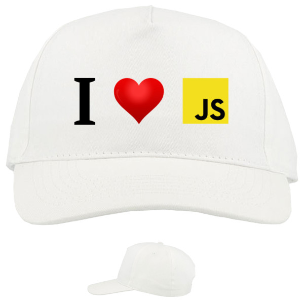 Кепка 5-панельная - I Love JS - Mfest